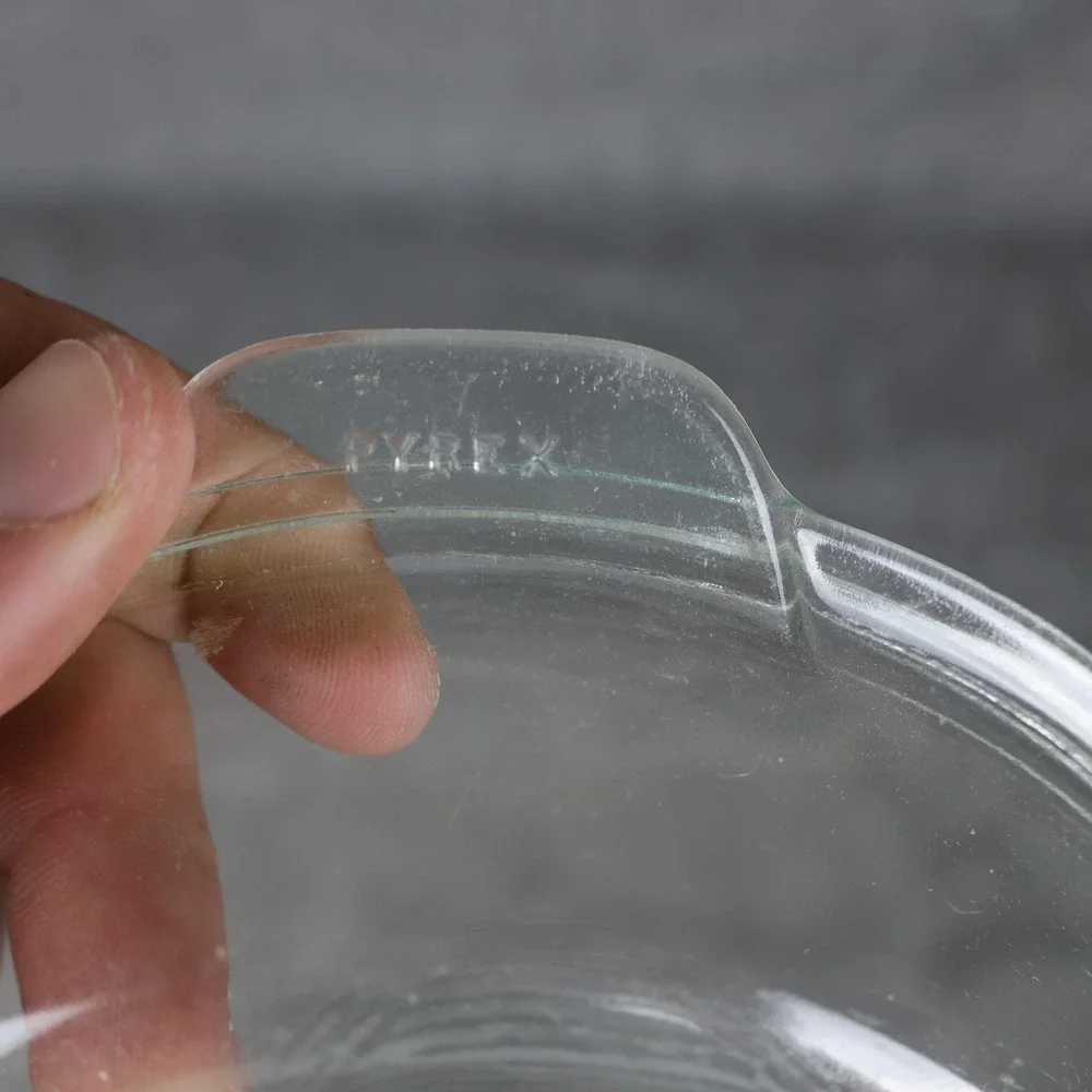 Pyrex clear glass